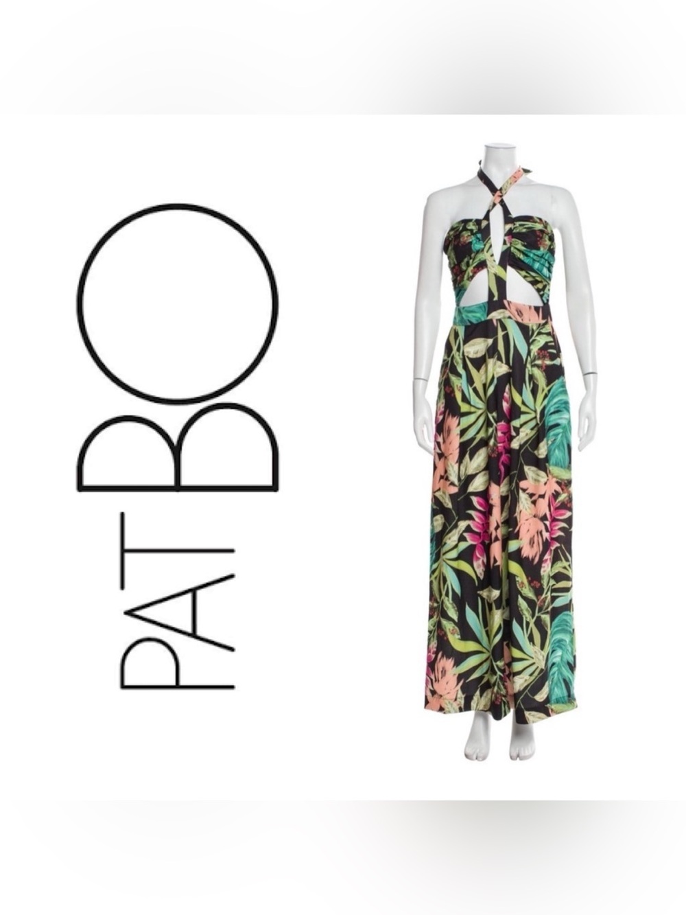 PatBO Tropicalia Cutout Jumpsuit
